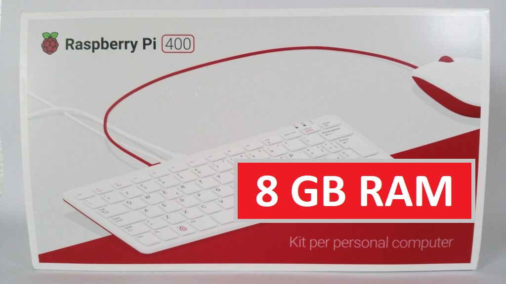 8GB di ram per Raspberry Pi 400